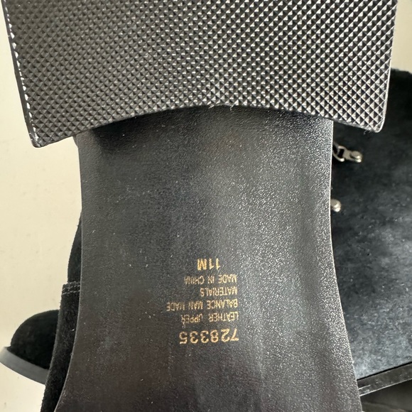 Vintage A J Valenci Footwear Womens Black Chunky Heel Square Toe Bootie… - Picture 11 of 11